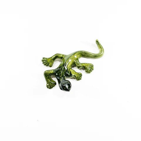 Brushed Lime Gecko Ornaments - ad&i