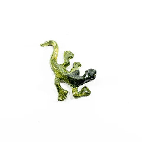 Brushed Lime Gecko Ornaments - ad&i