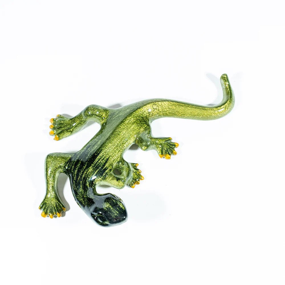 Brushed Lime Gecko Ornaments - ad&i