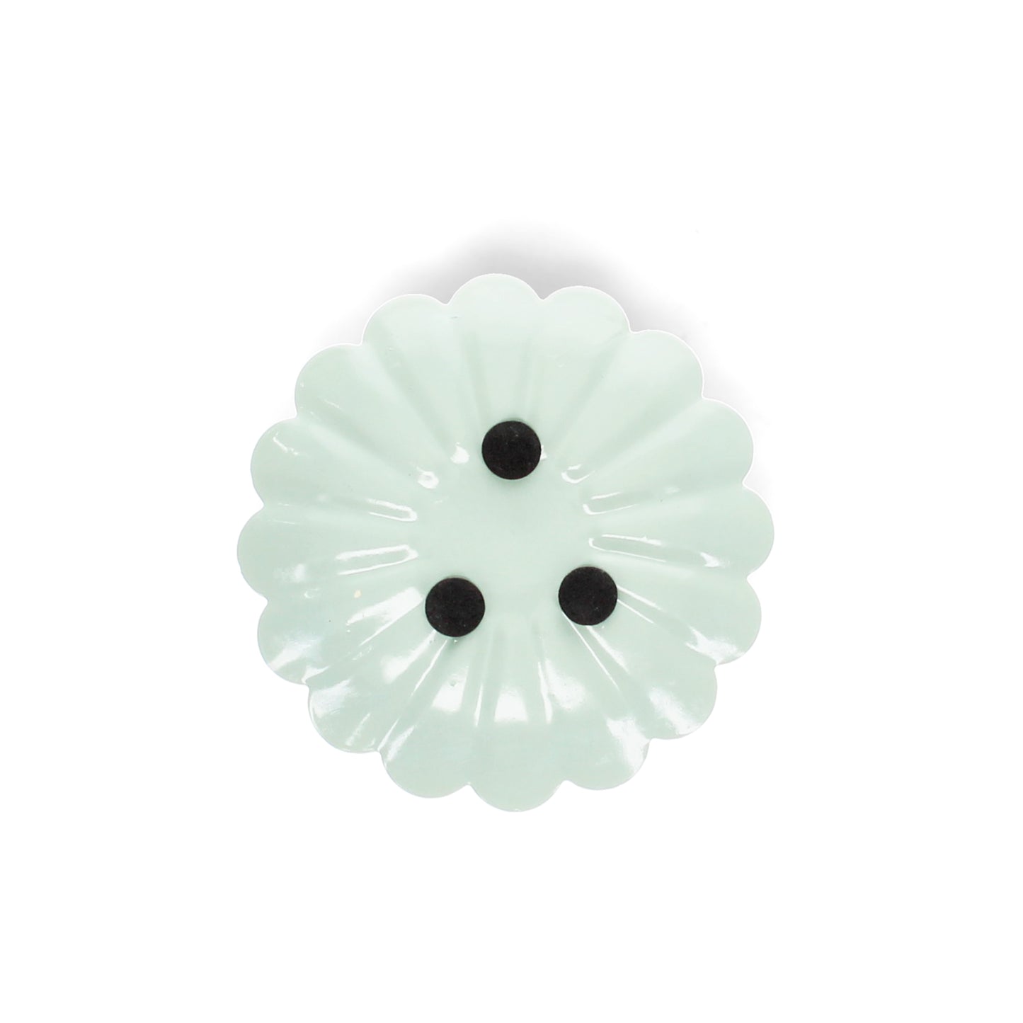 Enamel Flat Flower Candle Holder - Light Grey