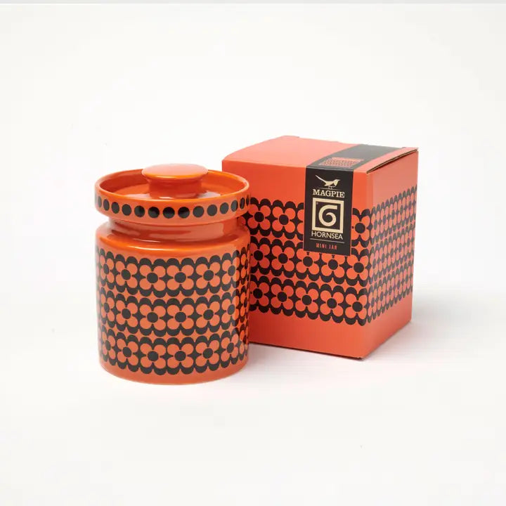 Magpie x Hornsea Orange Repeat Flower Mini Jar