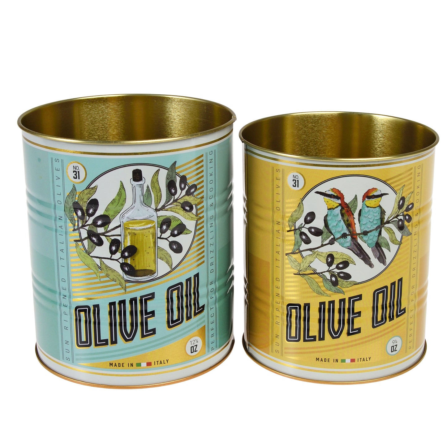 Set Of Two Olive Oil Storage Tins - ad&i