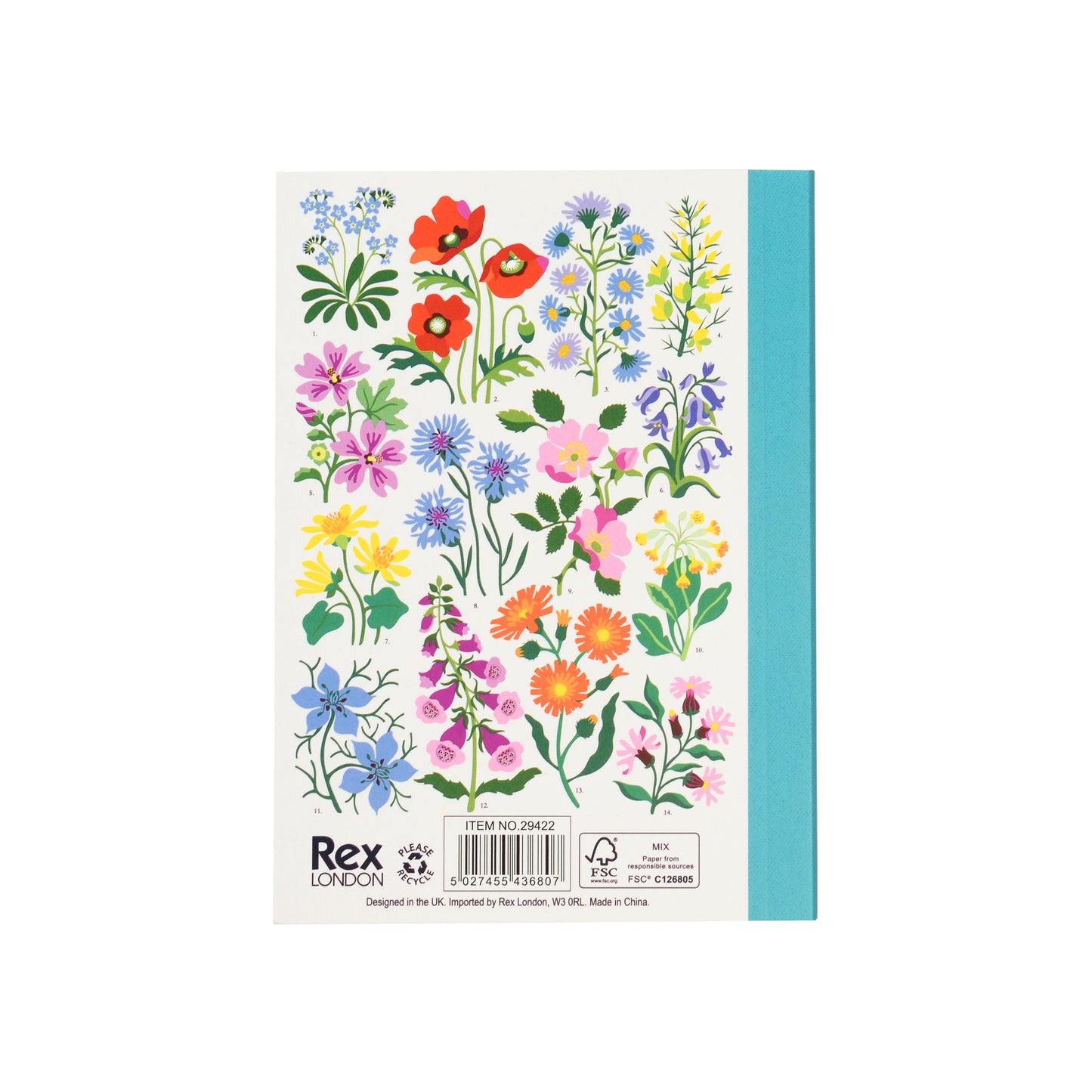 Wild Flowers A6 Notebook