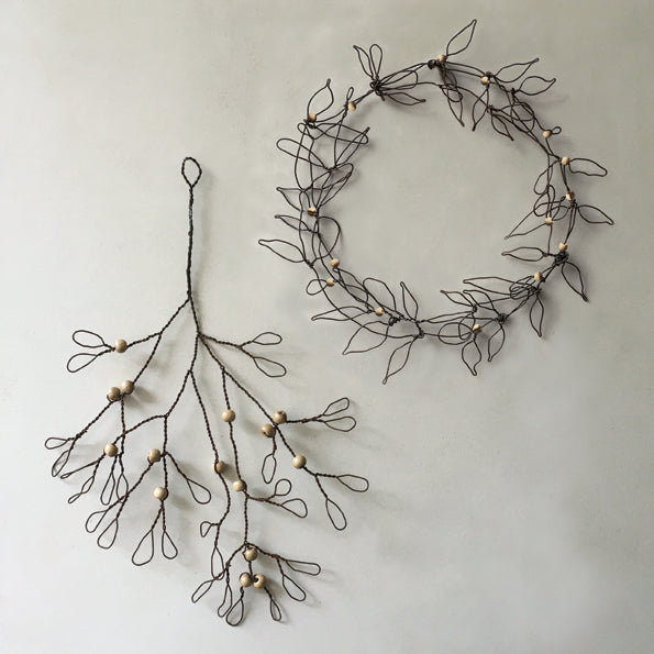 Decorative Wire Wreath with Berries - ad&i