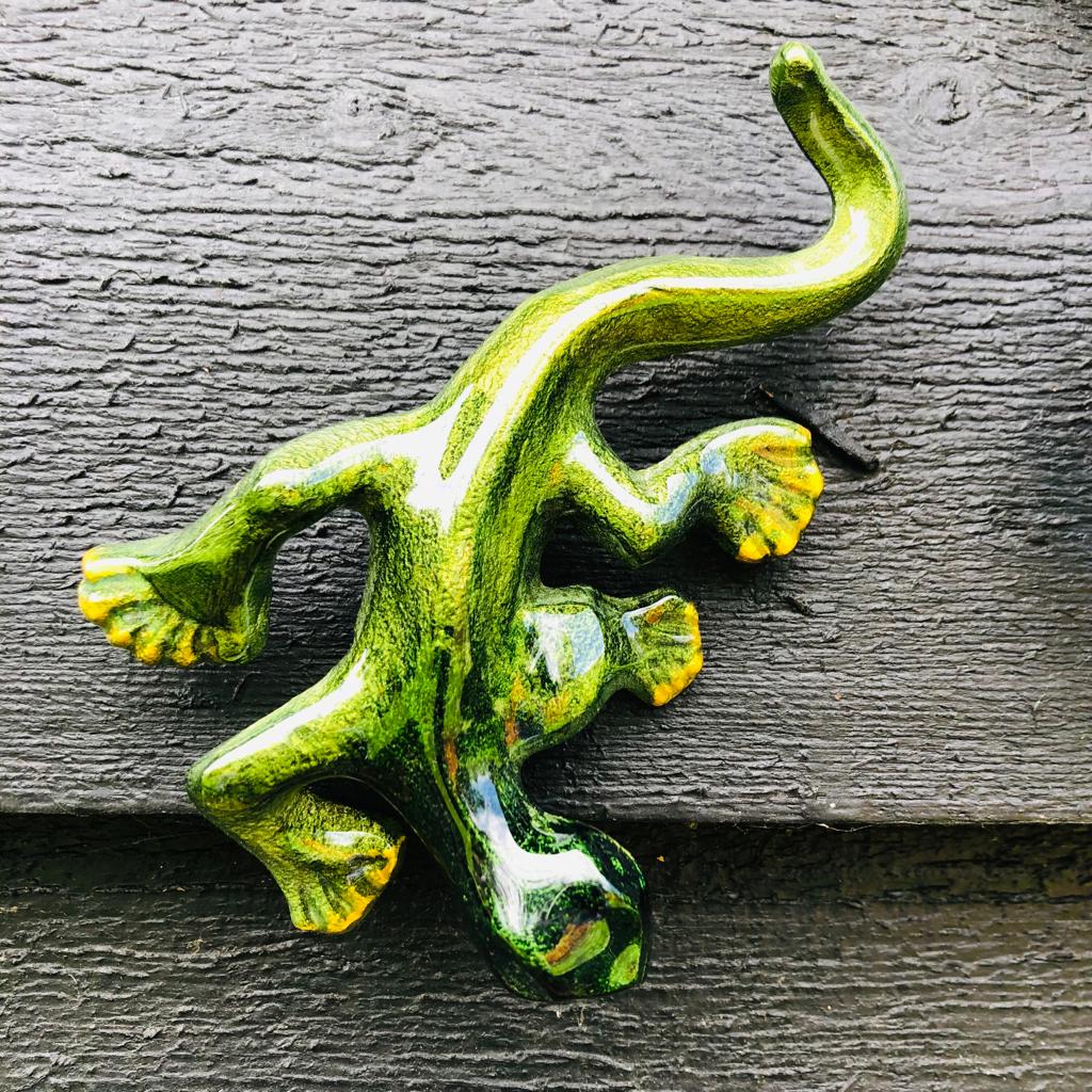 Brushed Lime Gecko Ornaments - ad&i