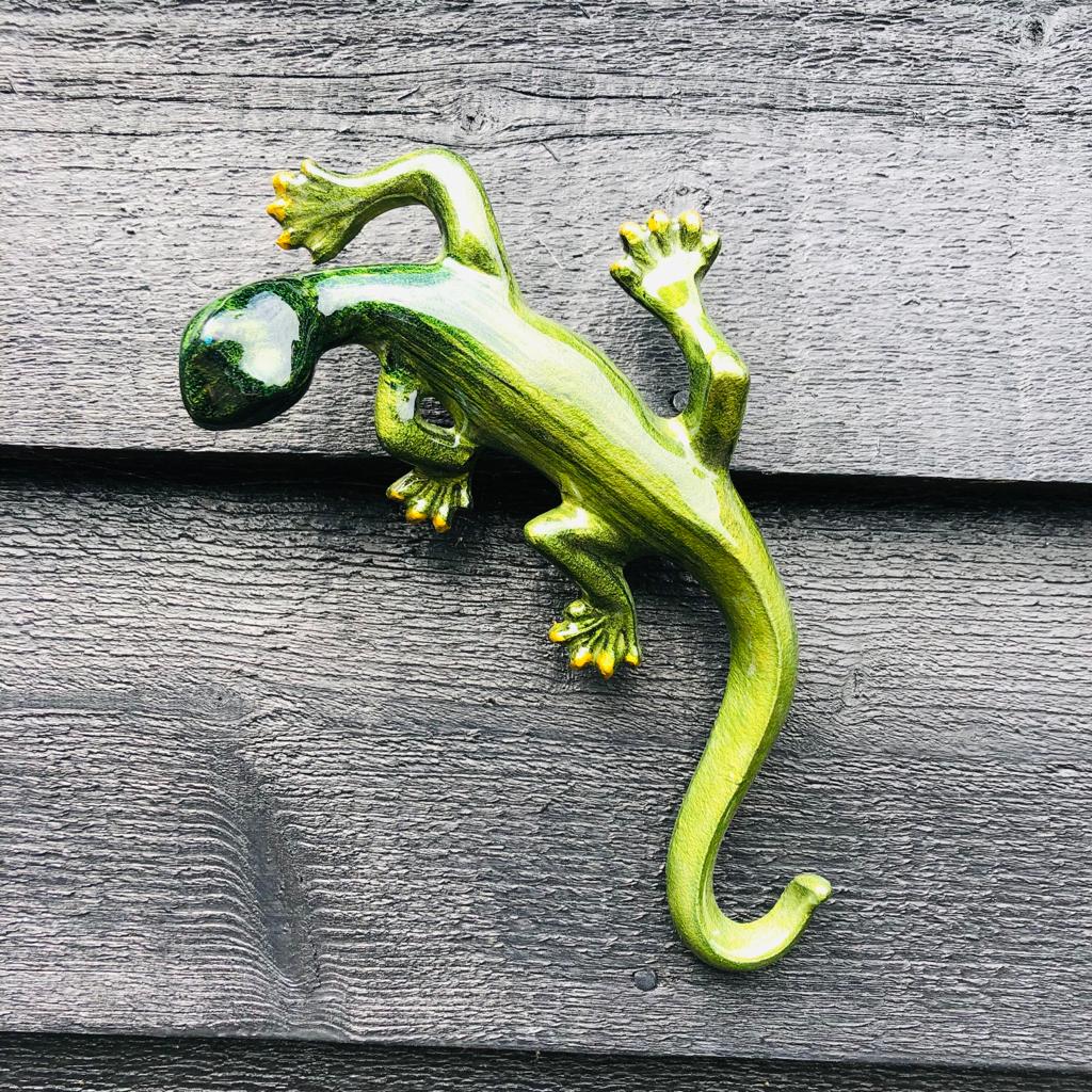 Brushed Lime Gecko Ornaments - ad&i