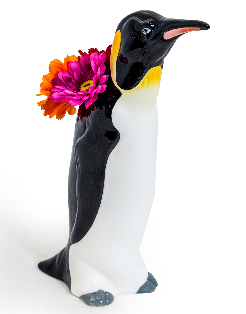 Large Ceramic Penguin Head Vase - ad&i