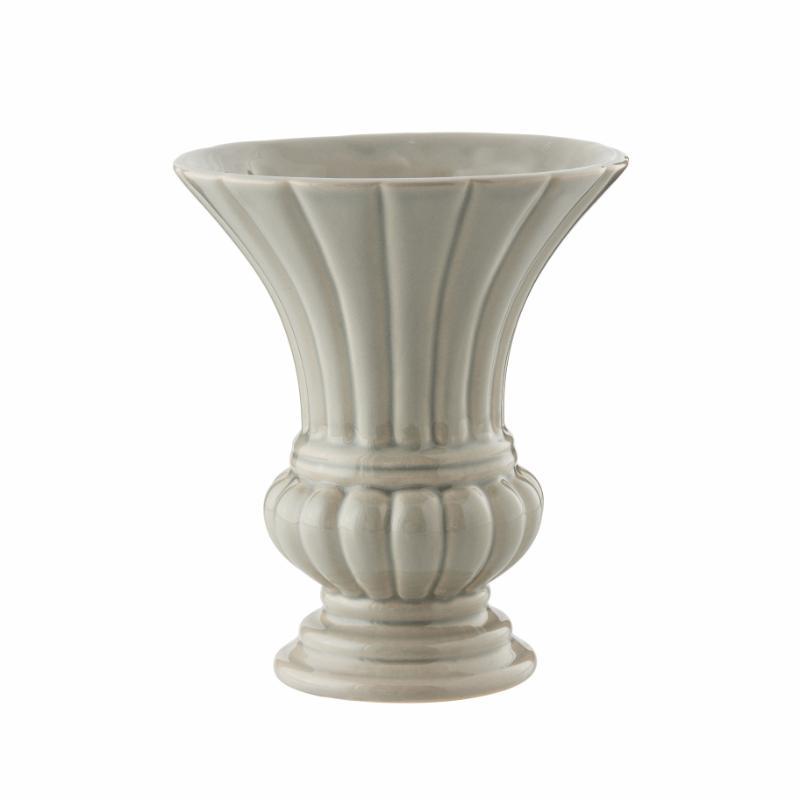 Grey Rosamund Ceramic Flower Vase - ad&i